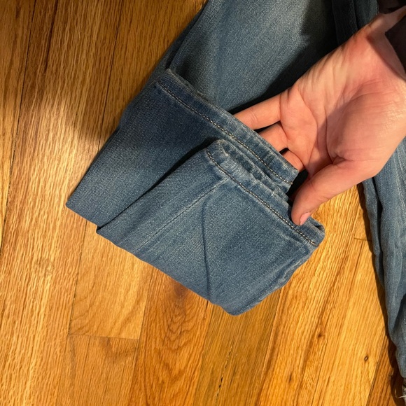 Express Jeans- Leggings Mid Rise light blue jeans button up, 0R - Picture 10 of 10